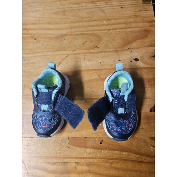 Saucony Baby Liteform Sneaker, Form 2U Size 4.5w blue multicolor - Picture 2 of 9